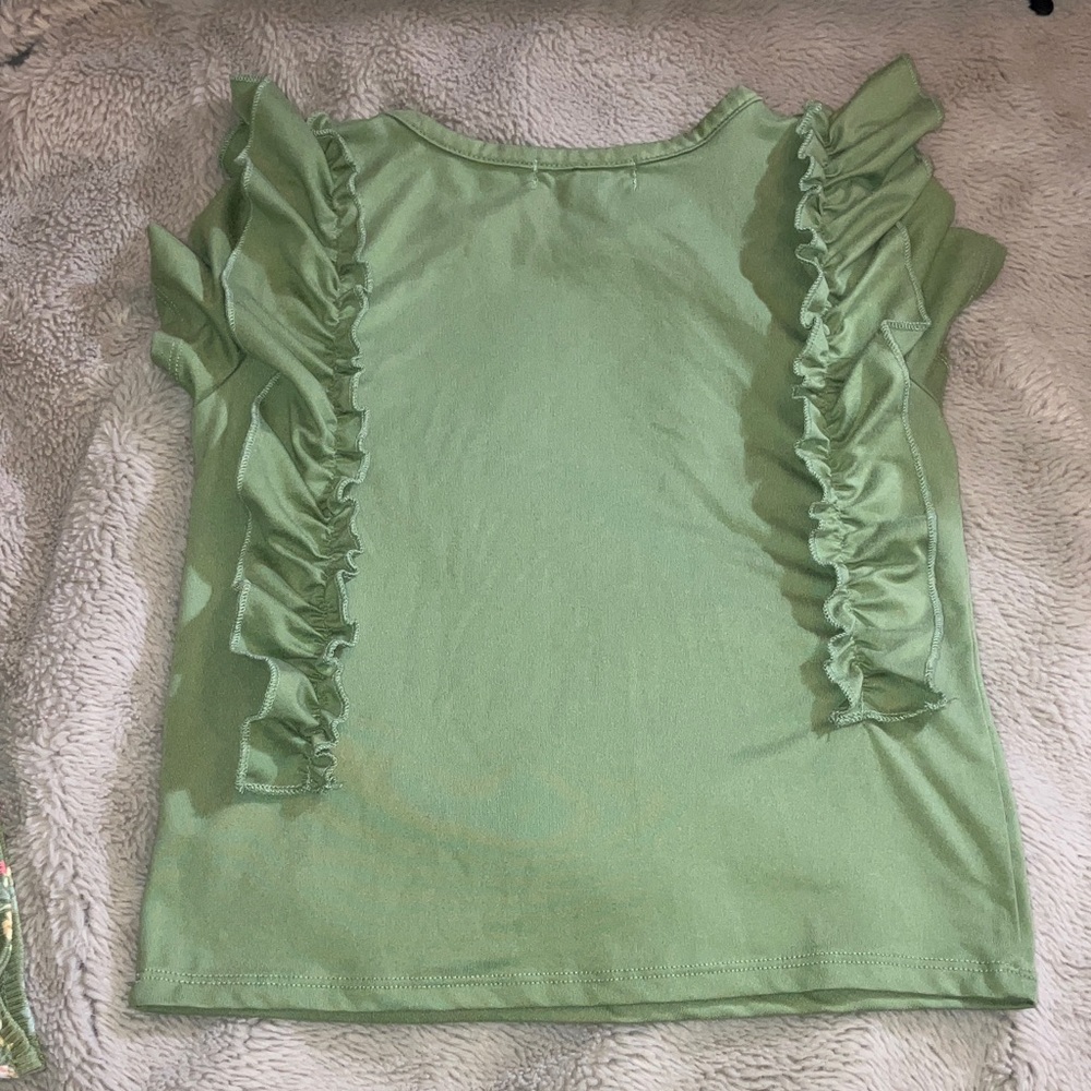 π4 for $20 btween Olive Green Floral Matching Set, size 6 - Picture 3 of 9